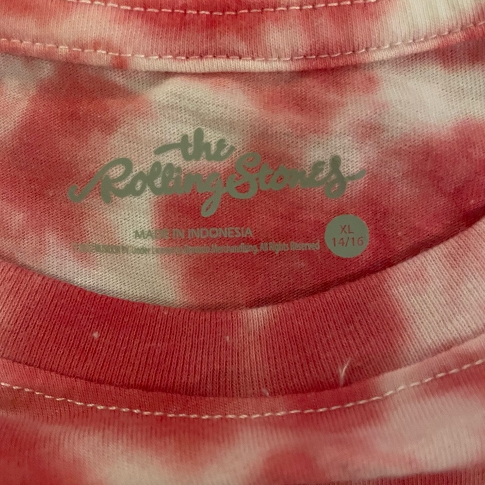 The Rolling Stones Kids Tie-Dye Tee - Red, White, and Blue - Picture 3 of 4